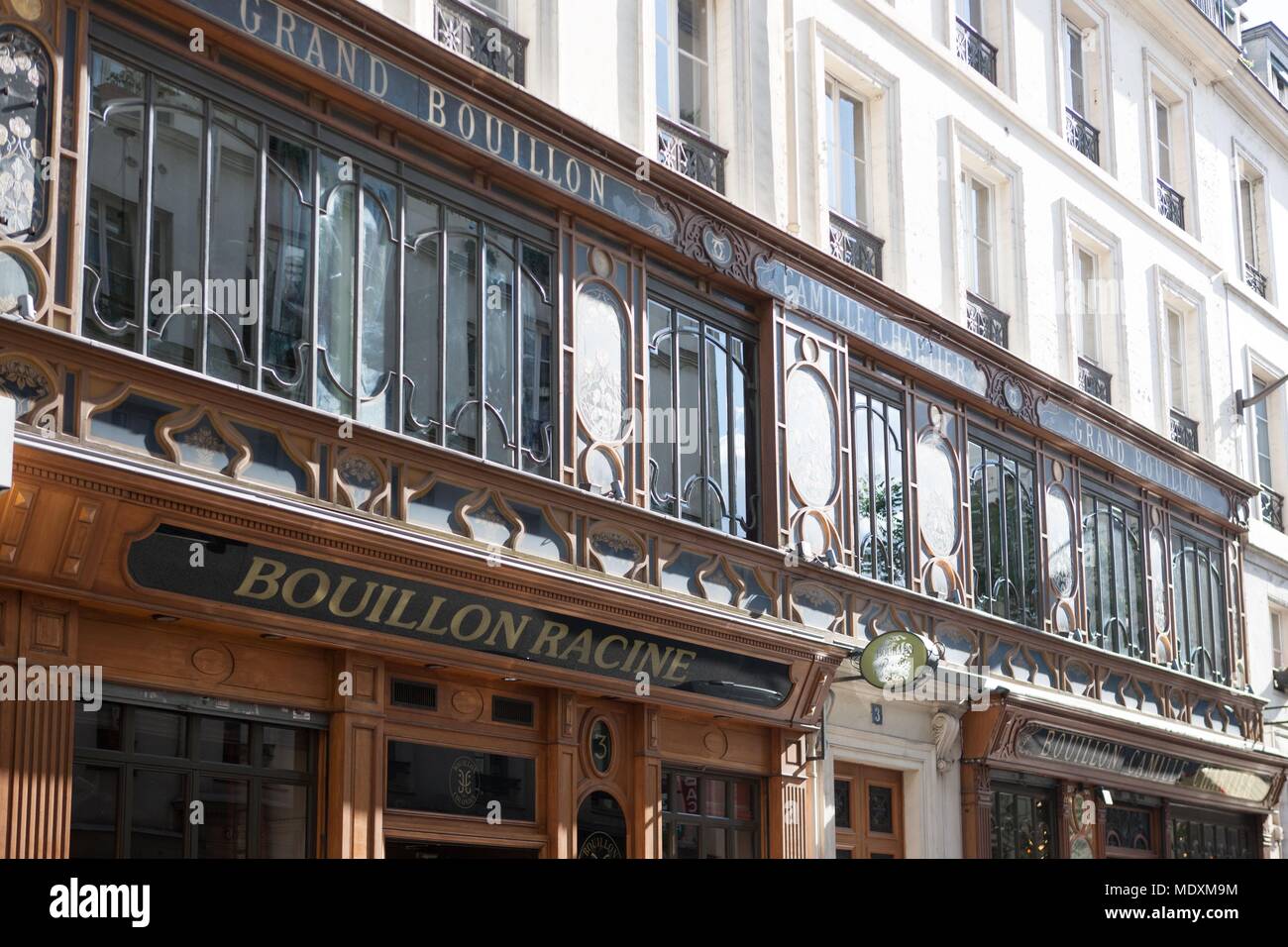 Paris, Rue Racine, Bouillon Racine, restaurant, brasserie, decor Art Nouveau, Stock Photo