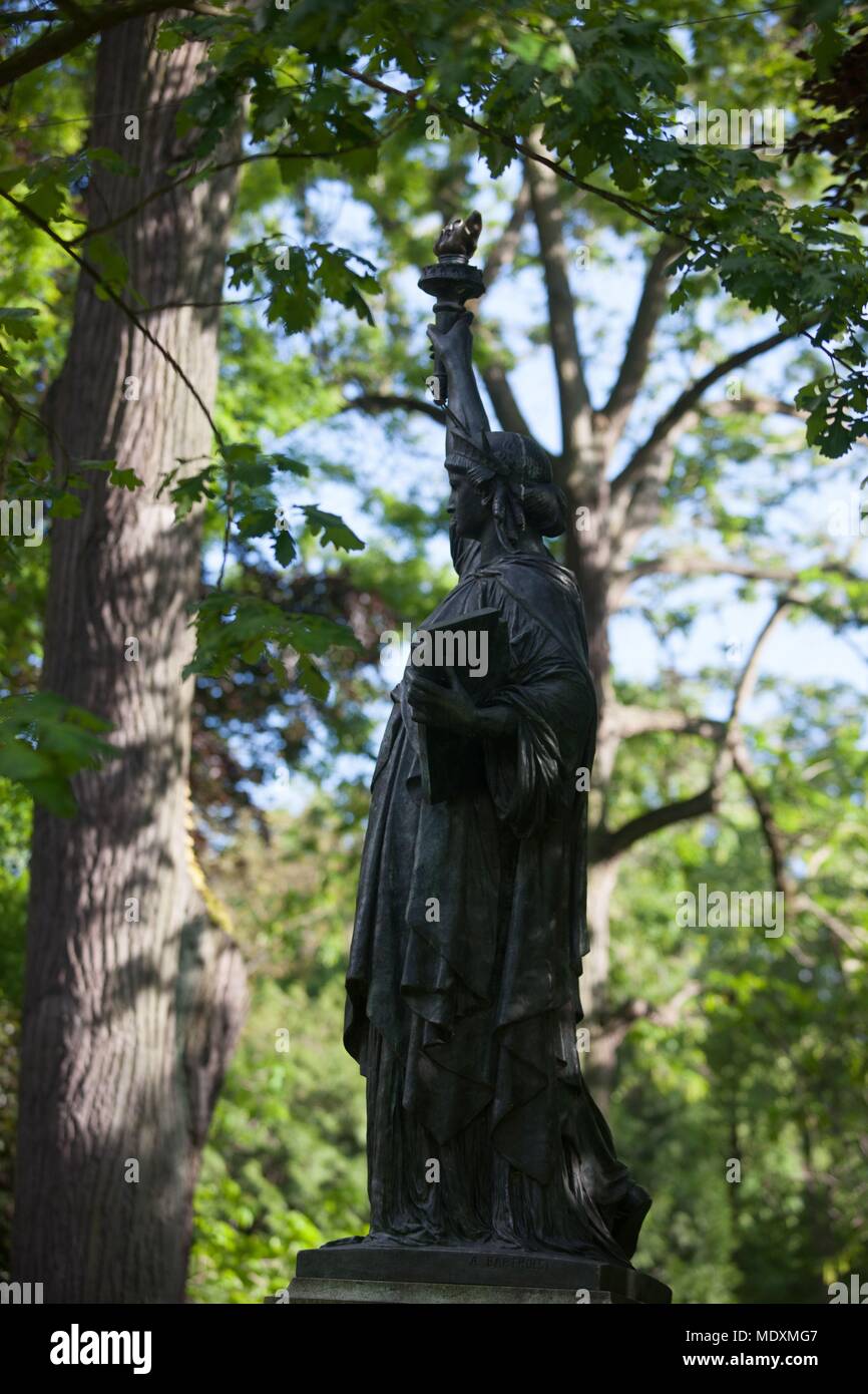 Paris, Jardin du Luxembourg, statue of Liberty by Bartholdi Stock Photo