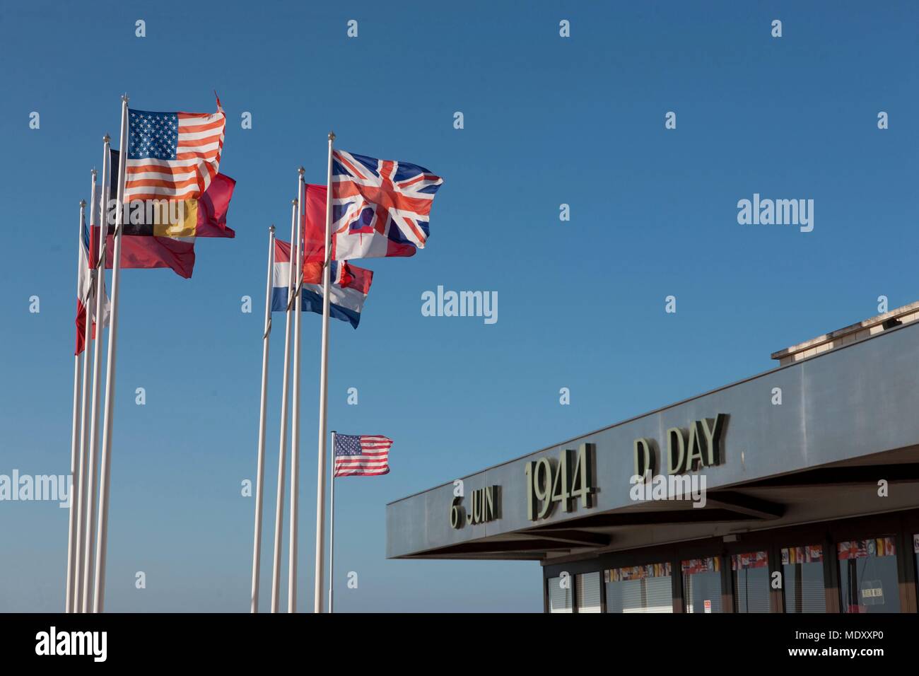 France, Bessin, the D-Day Landing beaches, Arromanches les bains, Musée du debarquement du 6 juin 1944 (Museum of the Normandy landings), Stock Photo