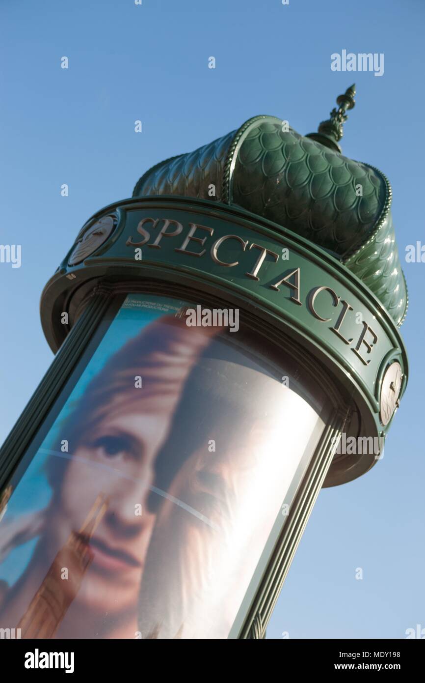 Advertising column colonne morris hi-res stock photography and images ...