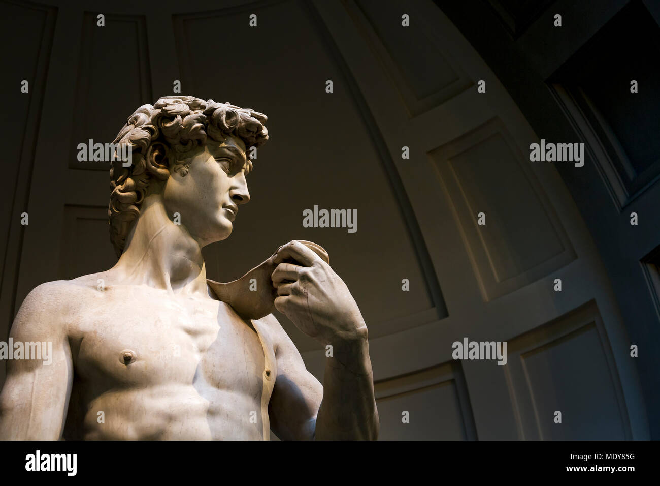 David by michelangelo florence close up hi-res stock photography and