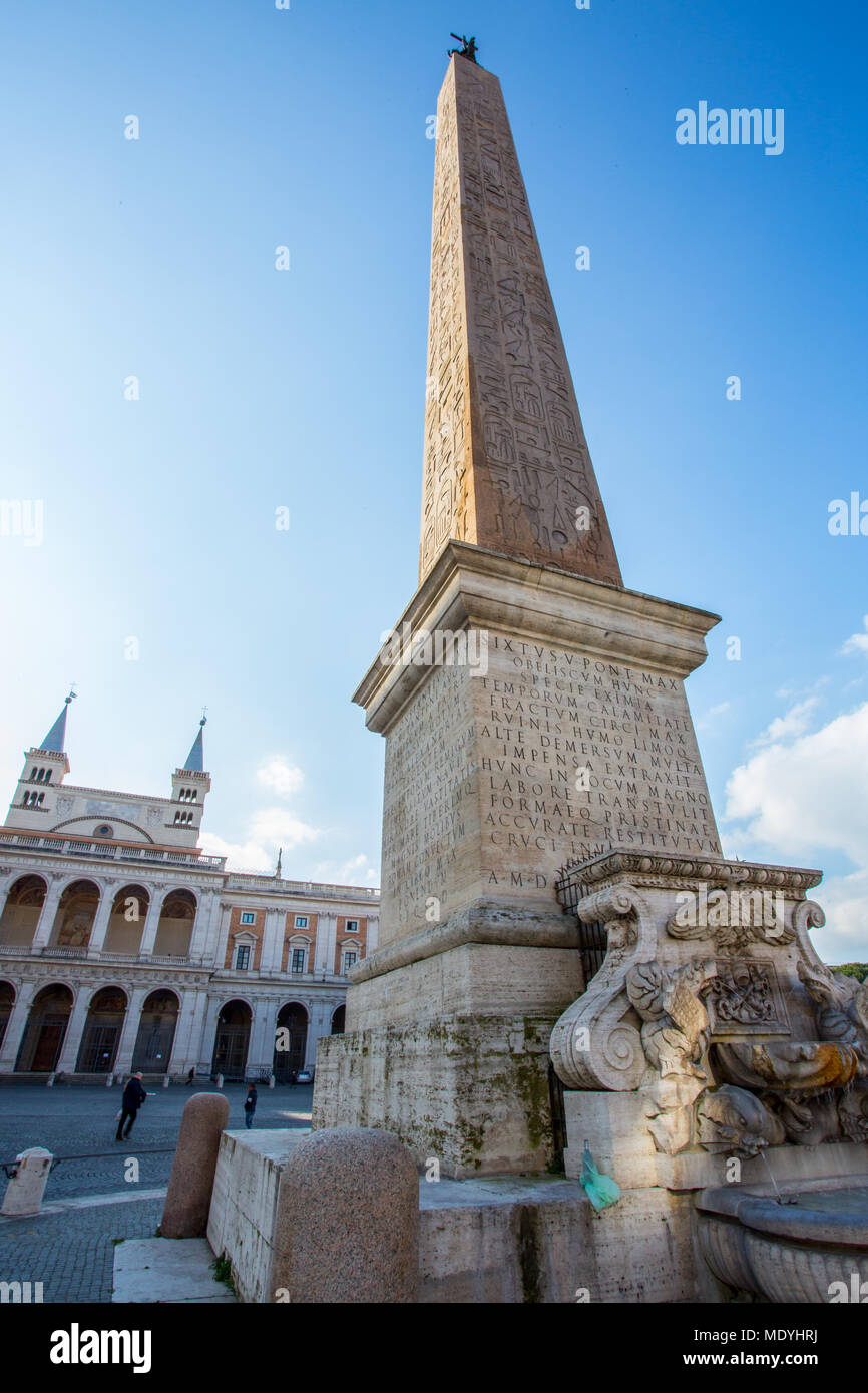 The Lateran Obelisk is the largest Egyptian obelisk in the world. On a