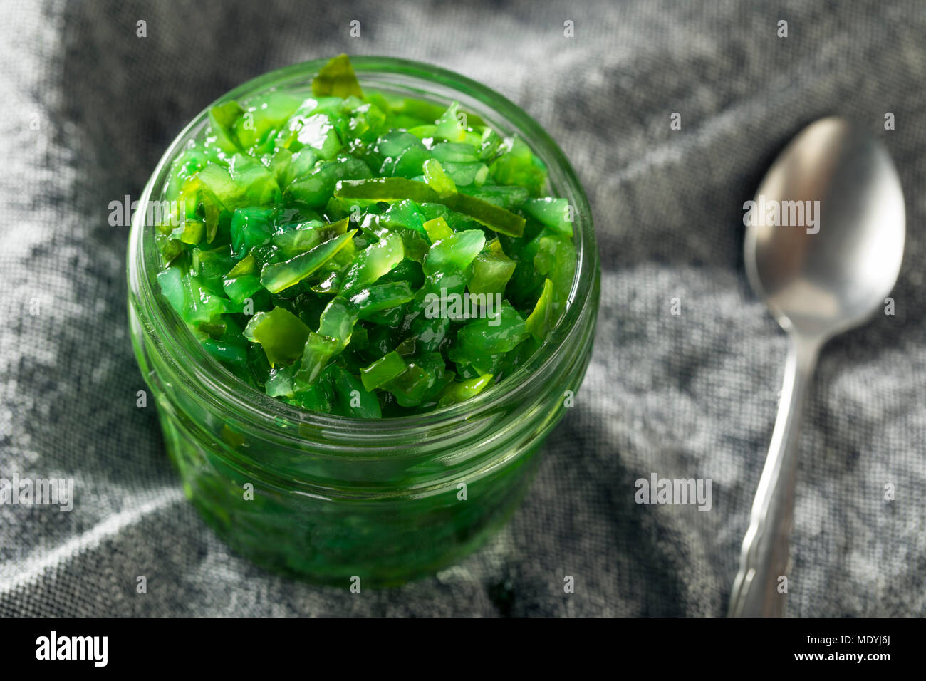 Neon Green Chicago Style Pickled Relish in a Bowl Stock Photo Alamy