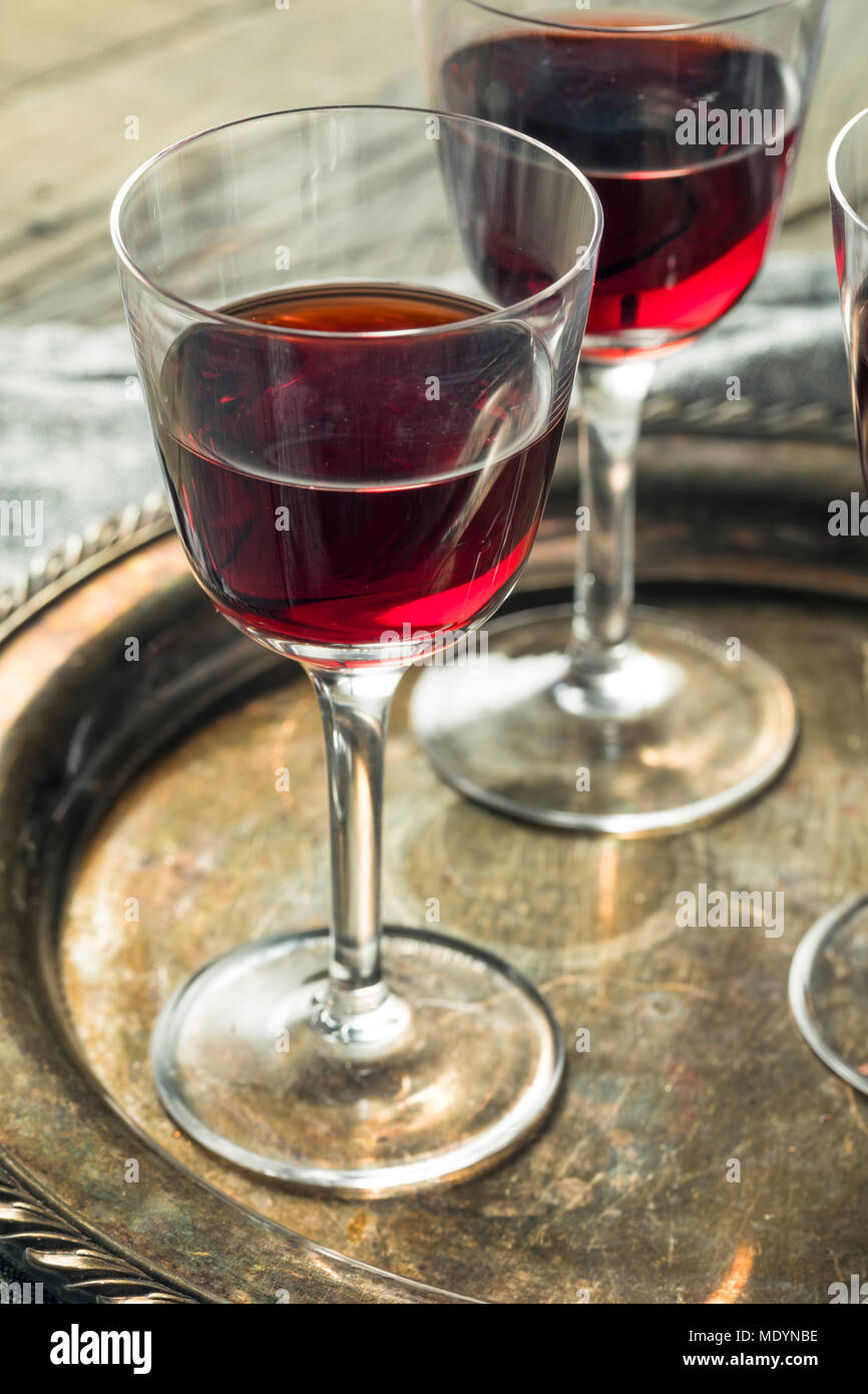 Sweet Port Dessert Wine ready to Drink Stock Photo Alamy