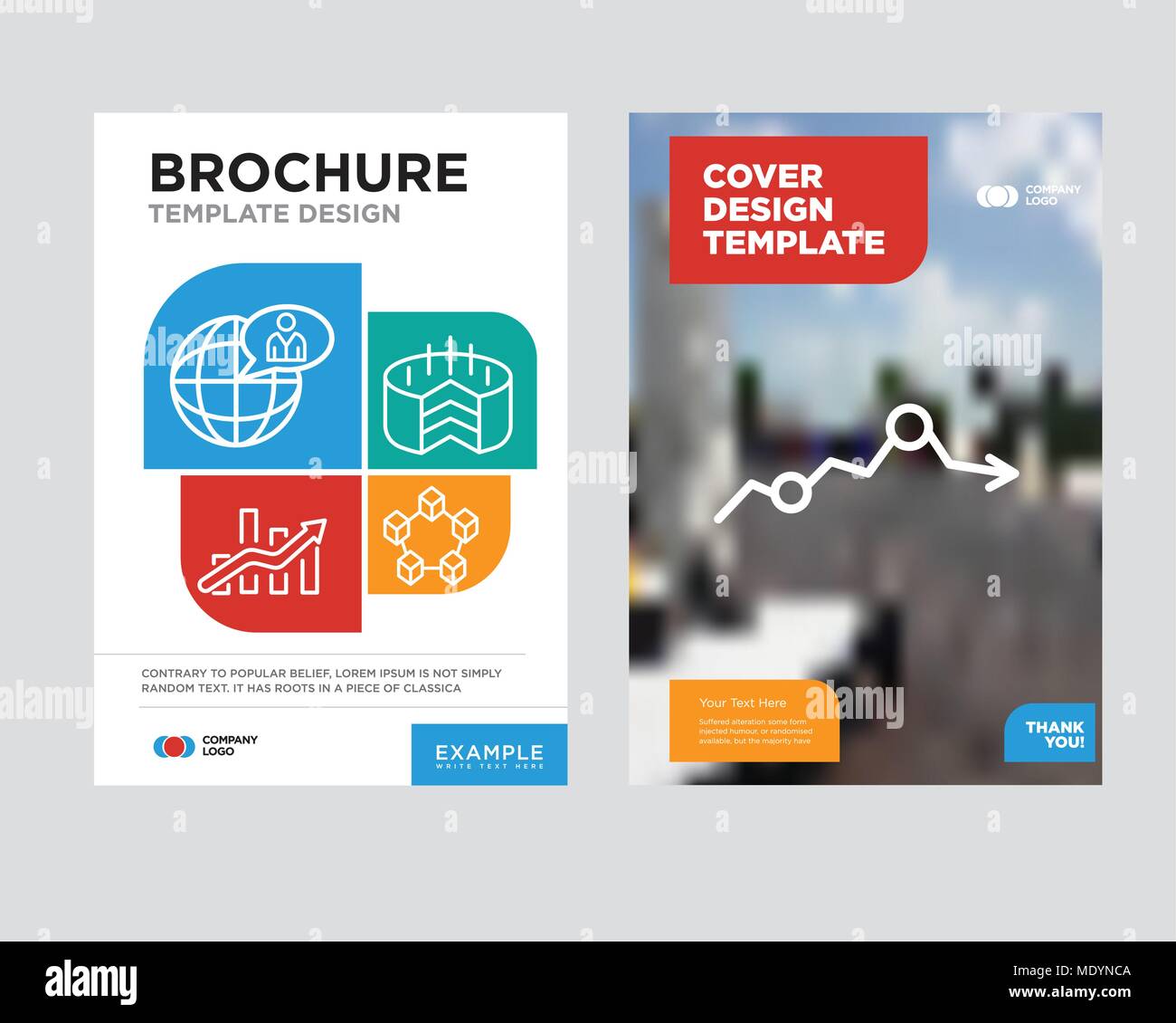 Missing data on analytics brochure flyer design template with abstract photo background, Data interconnected, Folder Connected Circuit, Bars chart, Gl Stock Vector