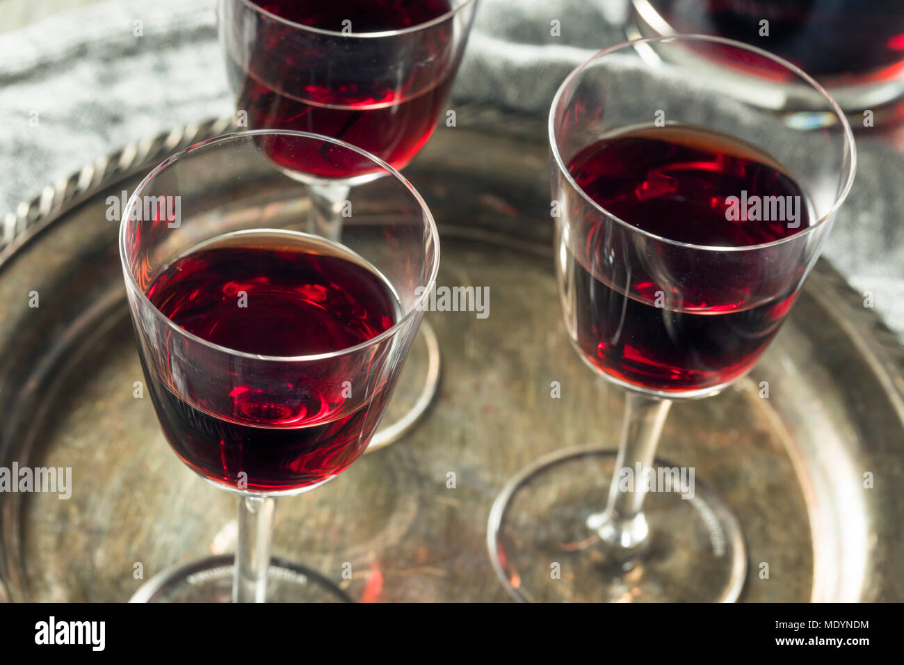 Sweet Port Dessert Wine ready to Drink Stock Photo Alamy