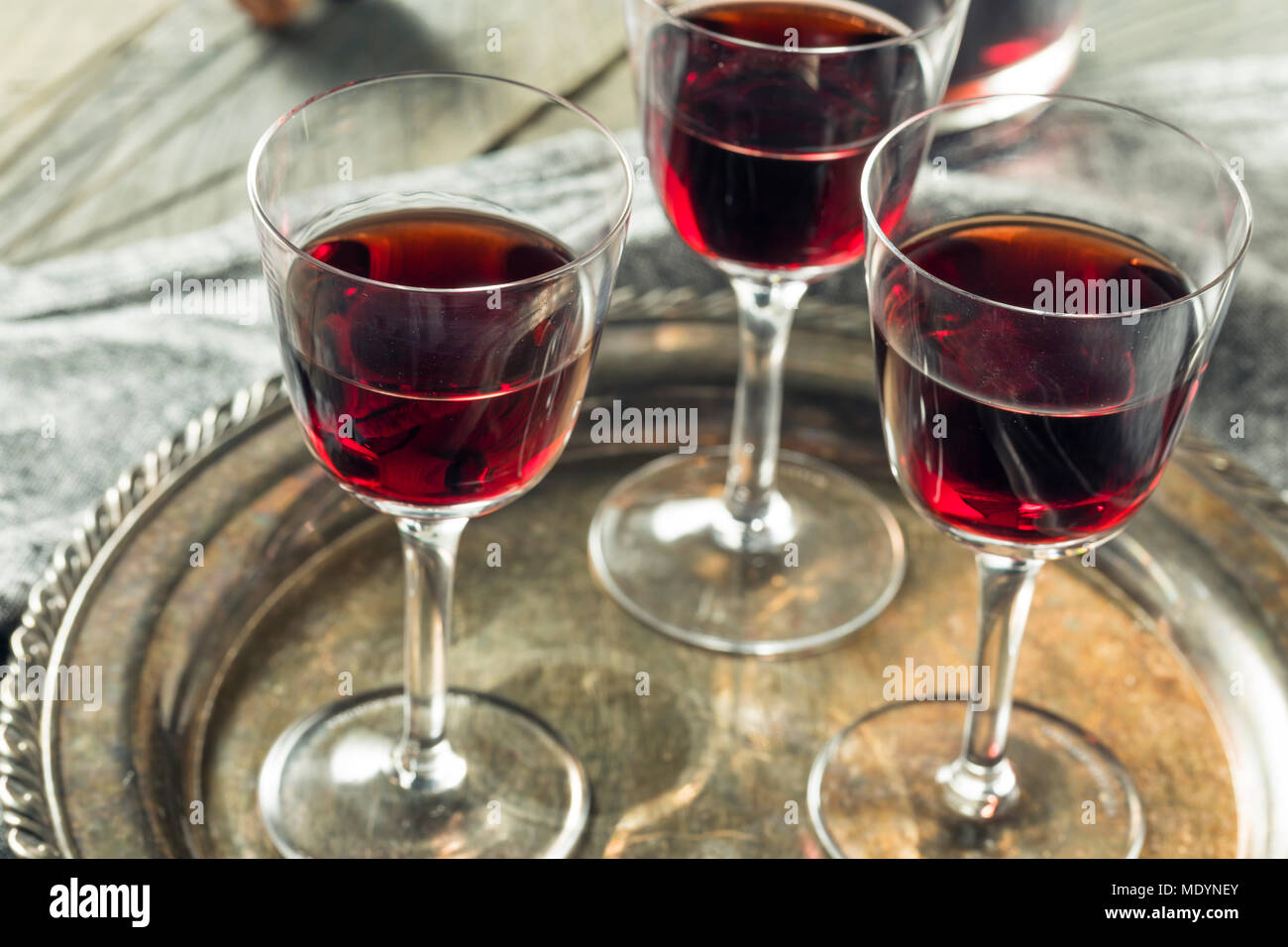 Sweet Port Dessert Wine ready to Drink Stock Photo Alamy