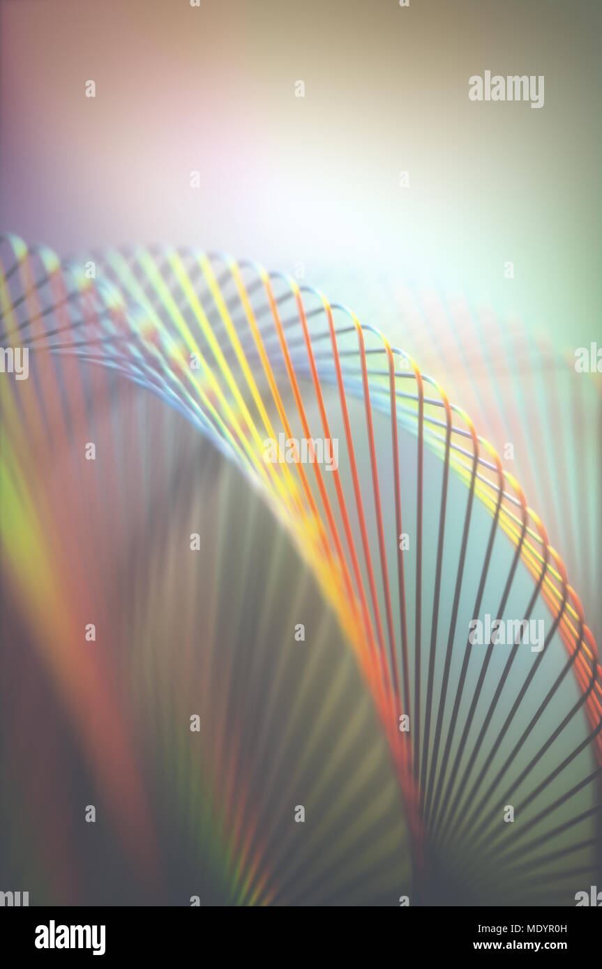 3D illustration. Abstract image in artistic shape and colors for use as background. Stock Photo