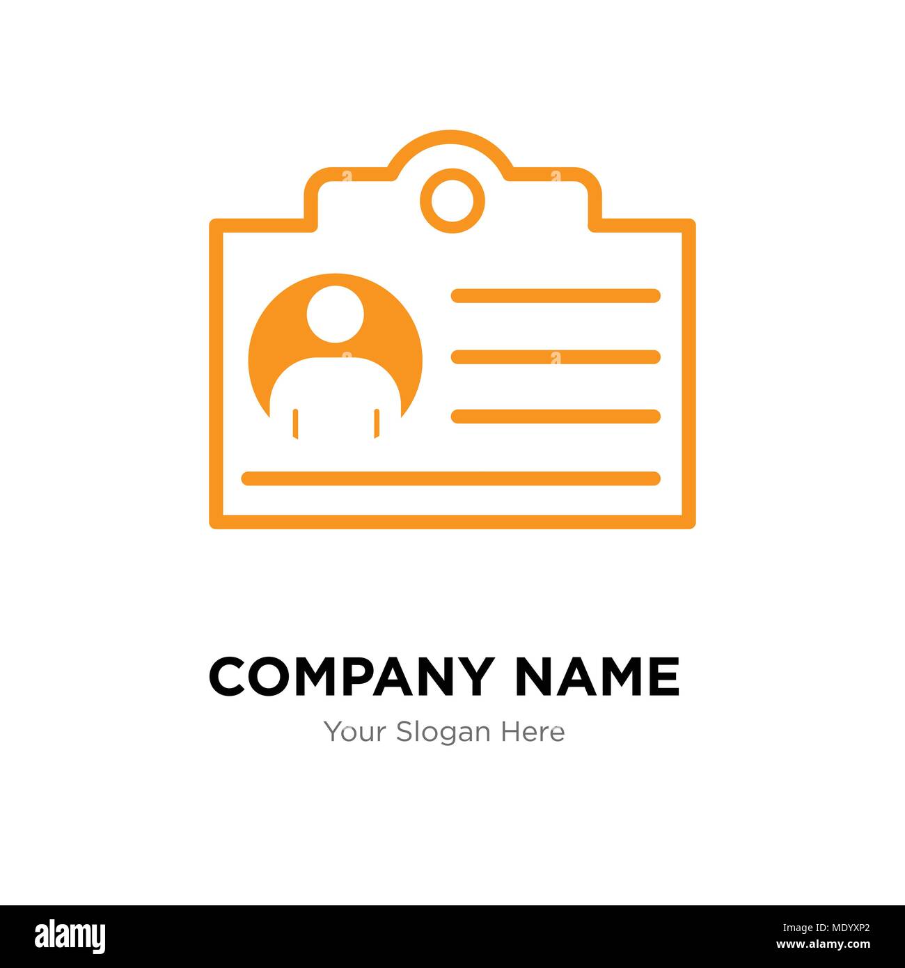 document company logo design template, Business corporate vector icon Stock Vector