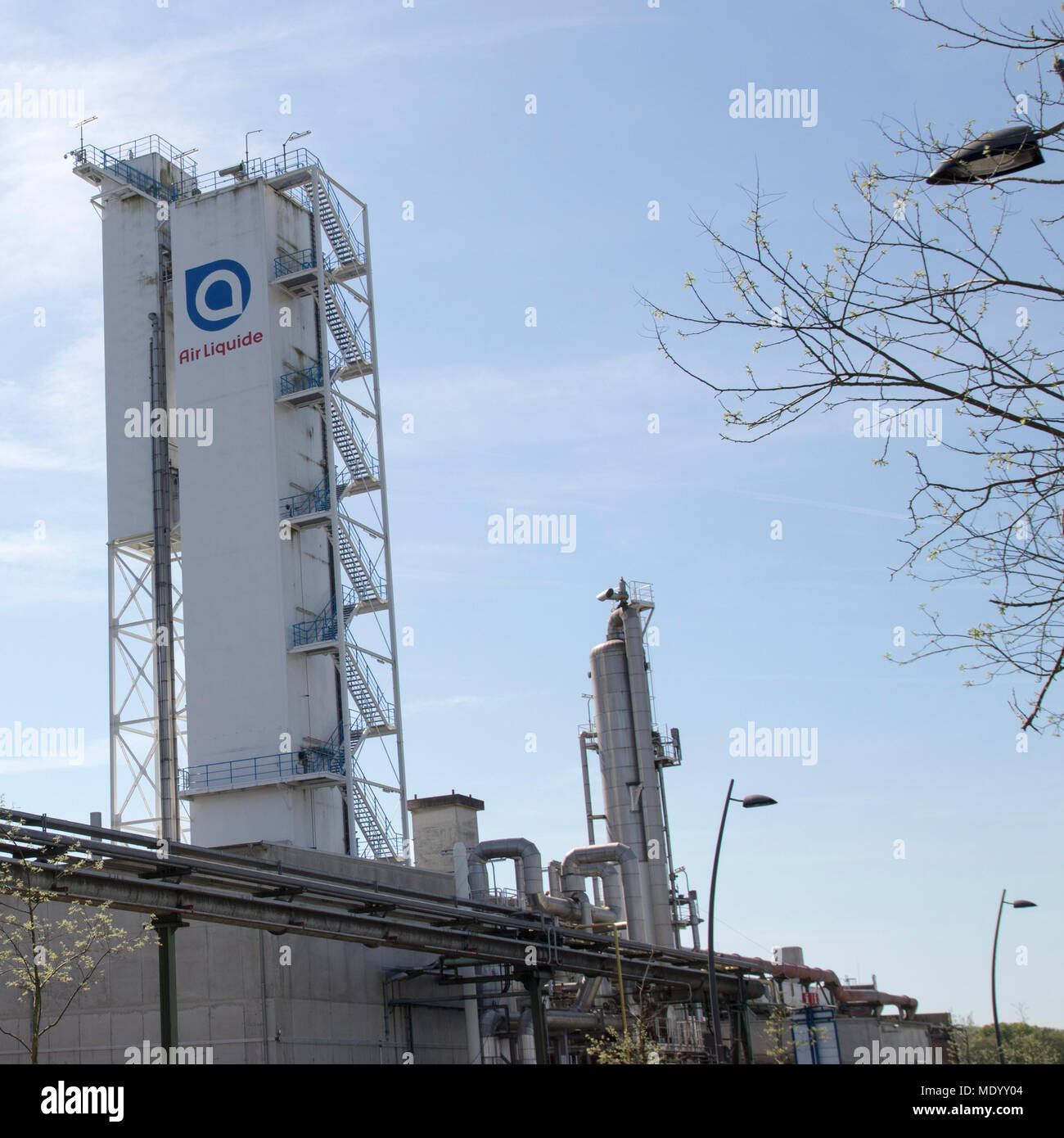 Dortmund, Ruhr Area, North Rhine Westphalia ,Germany - April 16 2018: French multinational company Air Liquide which supplies industrial gases Stock Photo