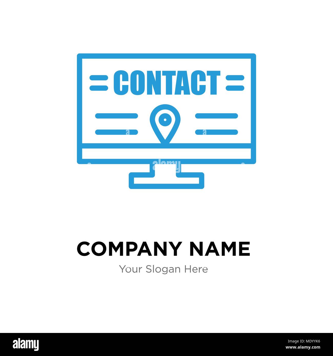 Billboard company logo design template, Business corporate vector icon Stock Vector