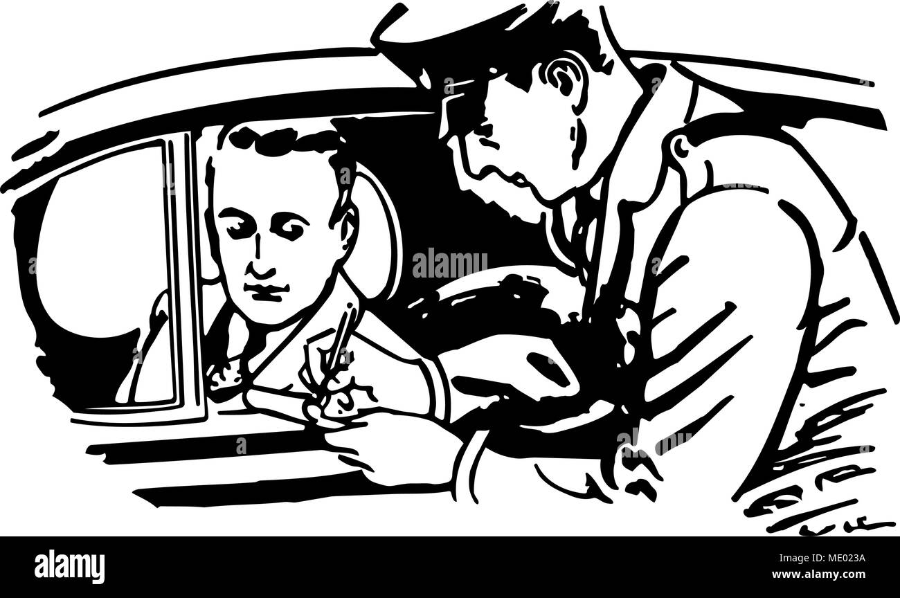 Cop Writing Ticket Stock Vector Images Alamy cop-writing-ticket-stock-vector-images-alamy