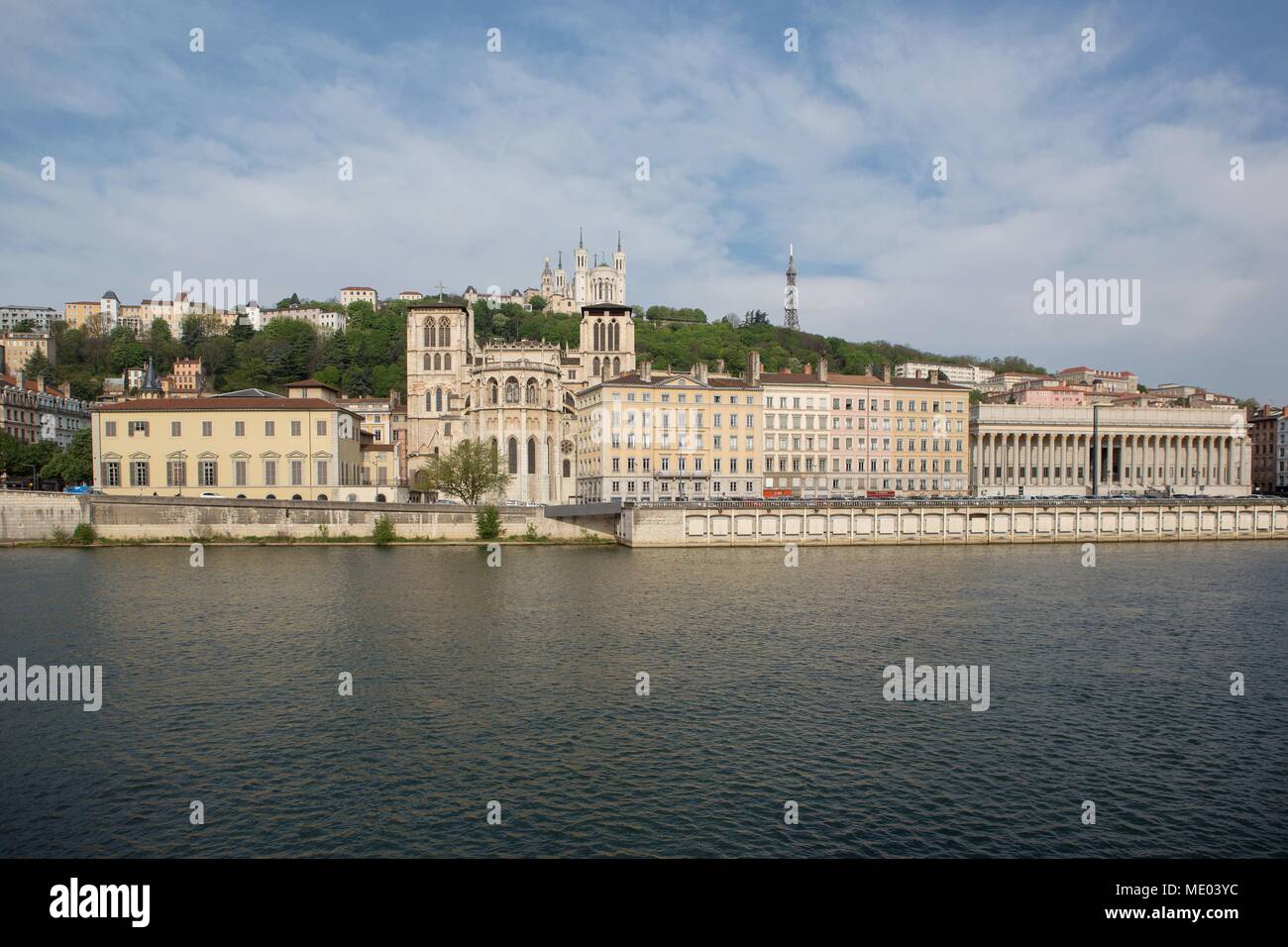 France, Lyon, Quai Romain Rolland, Basilica