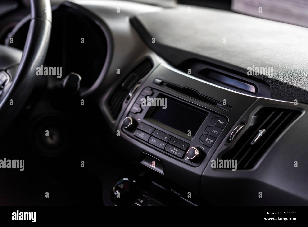 Multimedia system of modern car Stock Photo Alamy