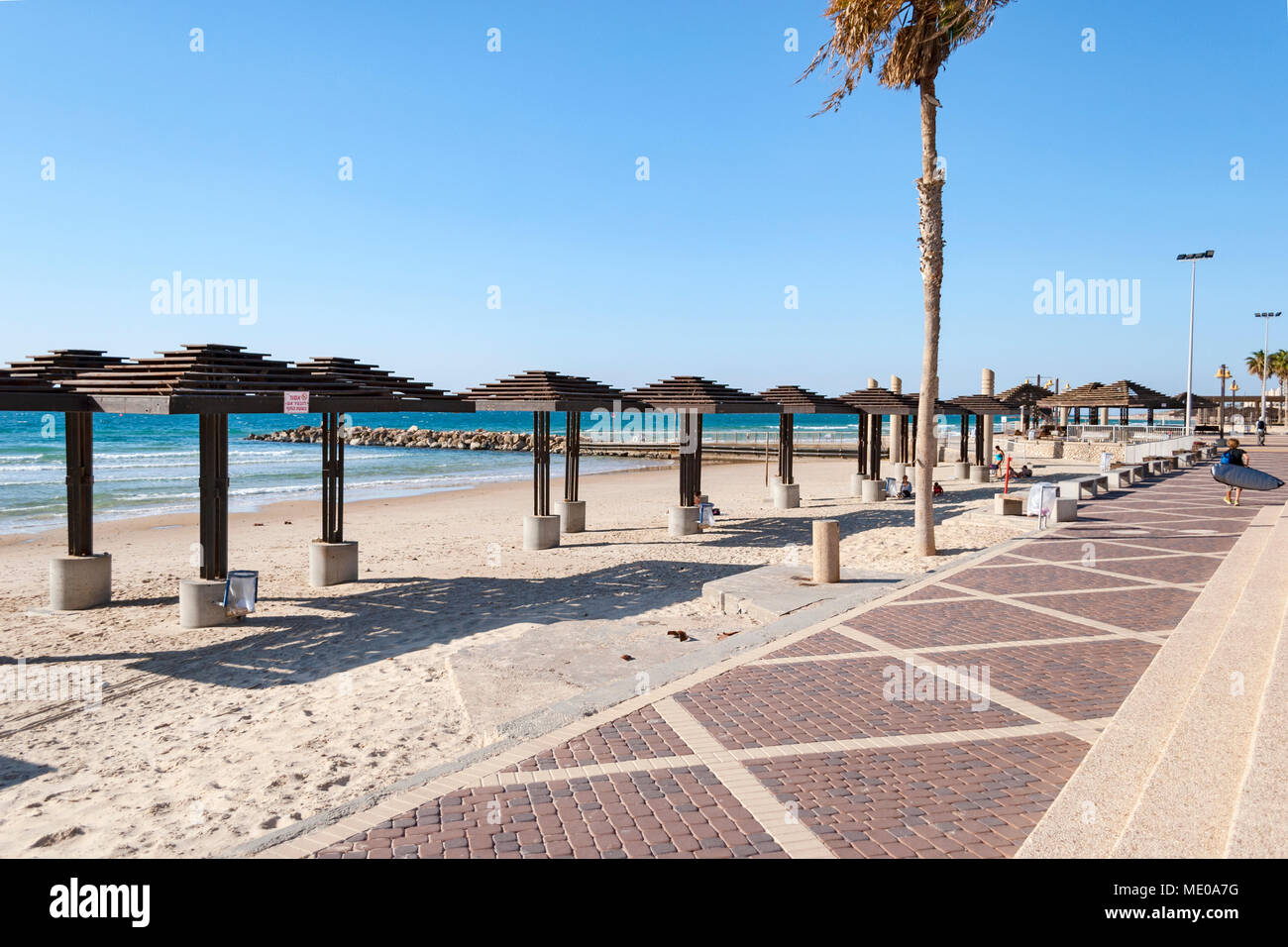 The Promenade At The Carmel Beach In Haifa In Israel Stock Photo Alamy
