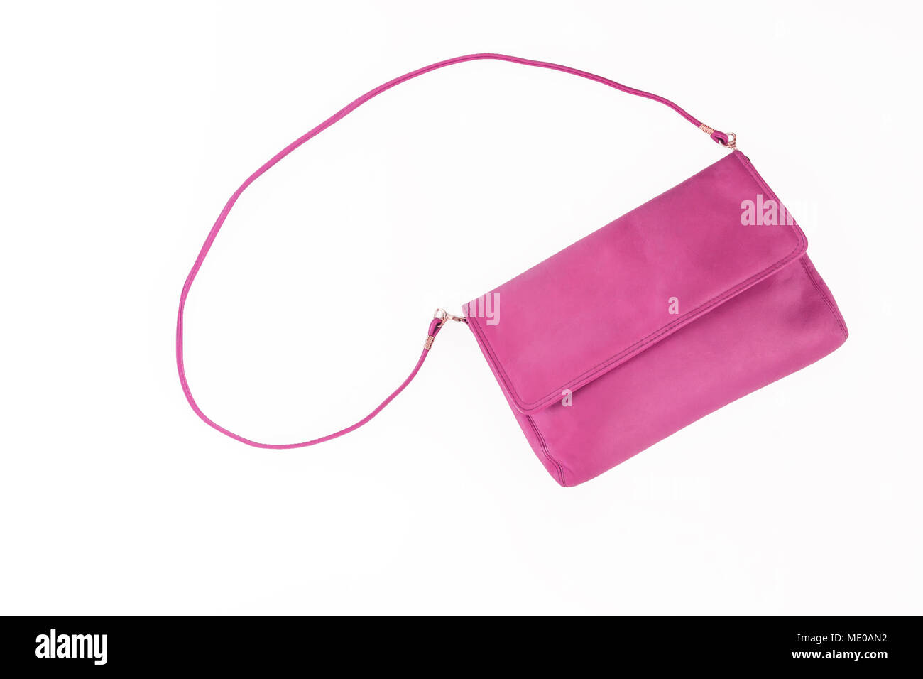 colorful fashionable clutch bag isolated on white background Stock