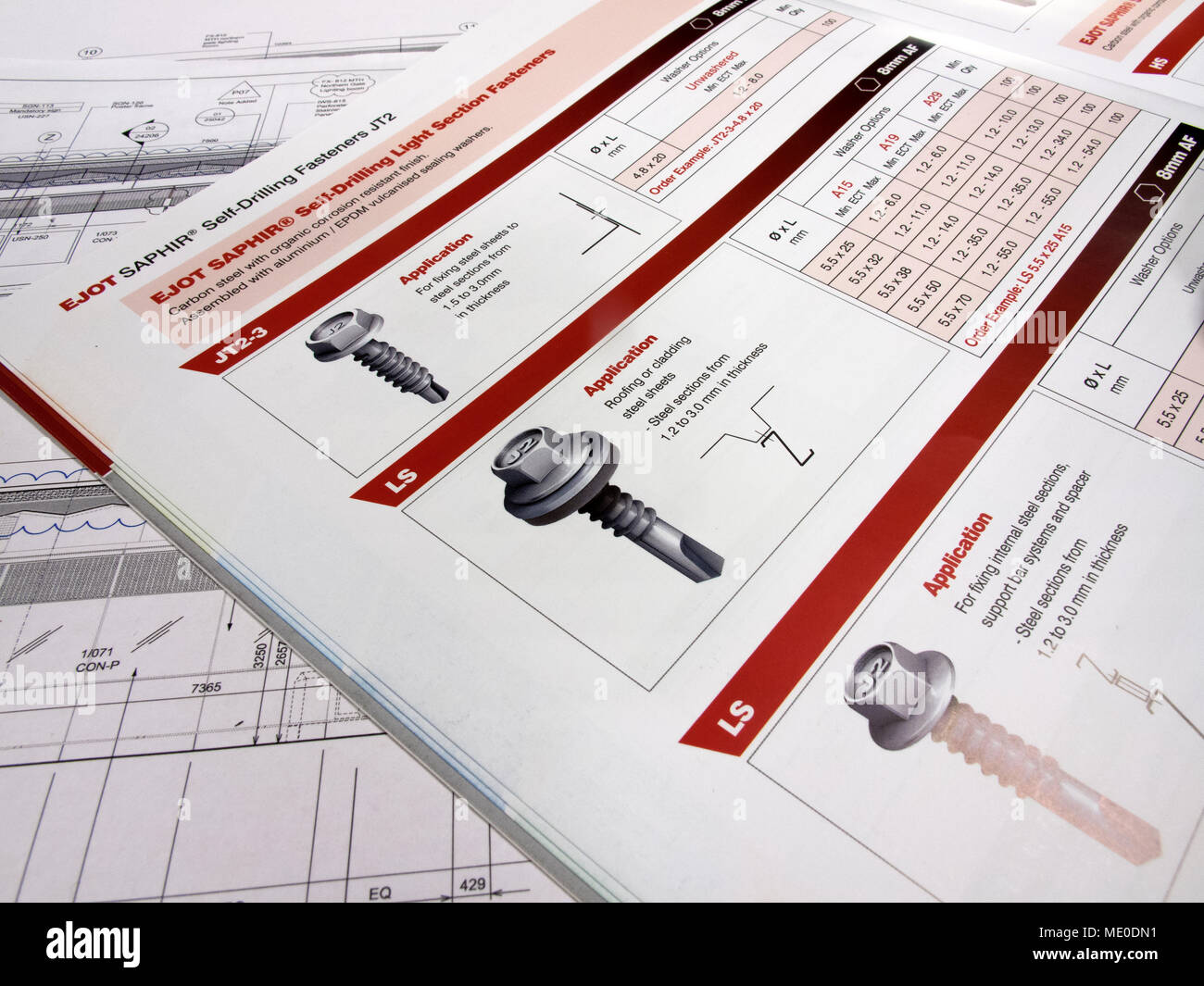 fastener technical data sheet for fixings used in the construction