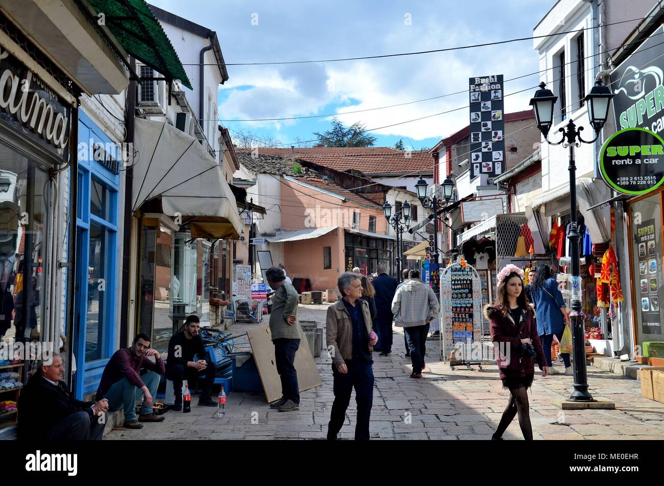 Skopje, Republic of Macedonia The historical Ottoman Quarter Bitpazar