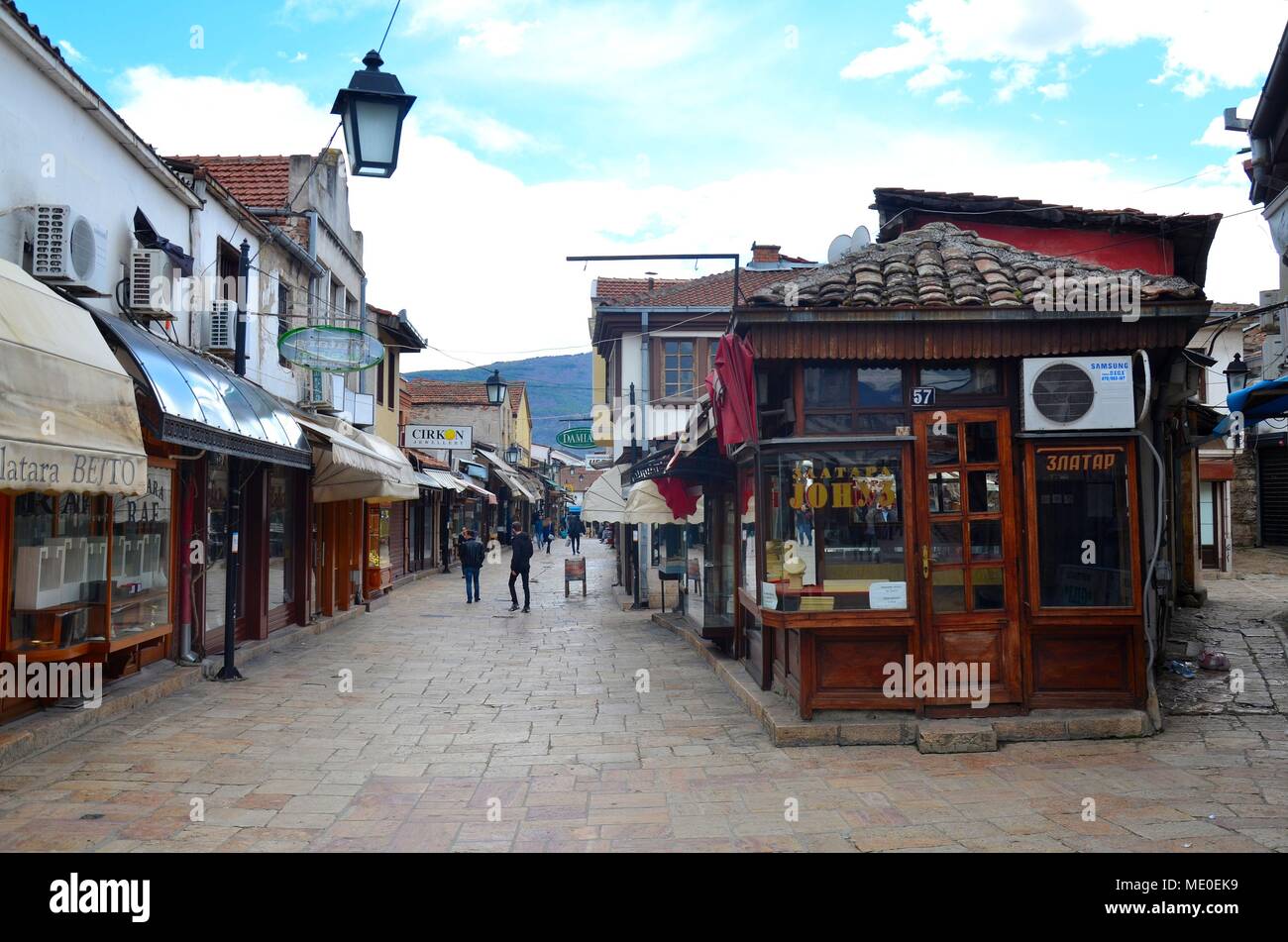 Skopje, Republic of Macedonia The historical Ottoman Quarter Bitpazar