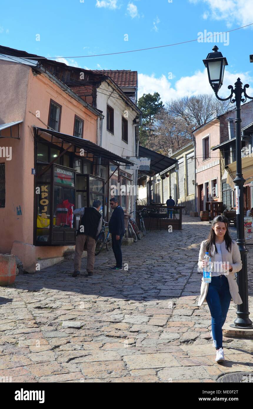 Skopje, Republic of Macedonia The historical Ottoman Quarter Bitpazar