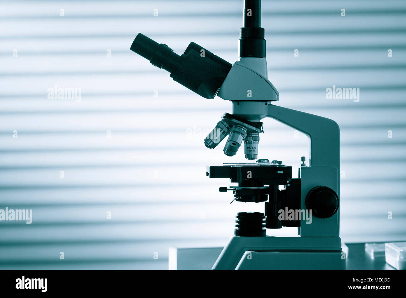 Light microscope in lab Stock Photo Alamy