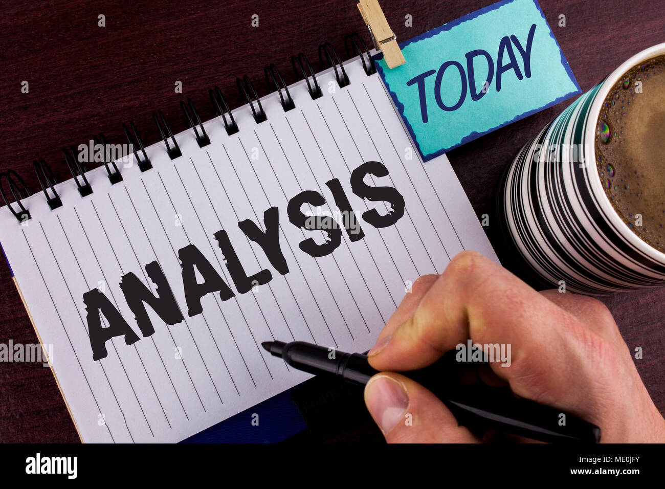 Written Analysis Image Handwriting text writing Analysis. Concept meaning Strategic analytic ...