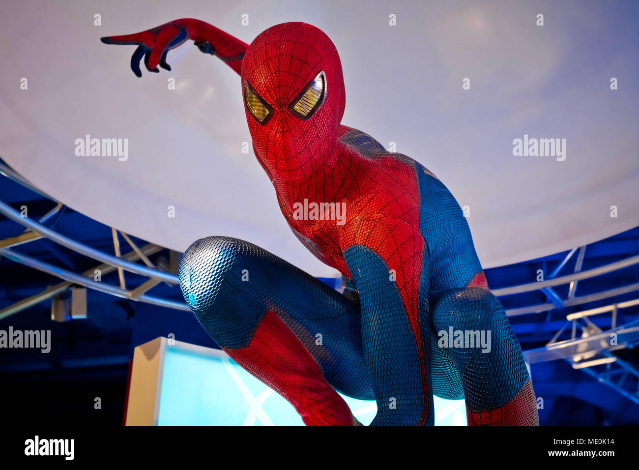 Moscow, Russia - March, 2018: Figure of super hero spiderman in the shop. Spider-Man is a fictional superhero in American comic books published Stock - Alamy