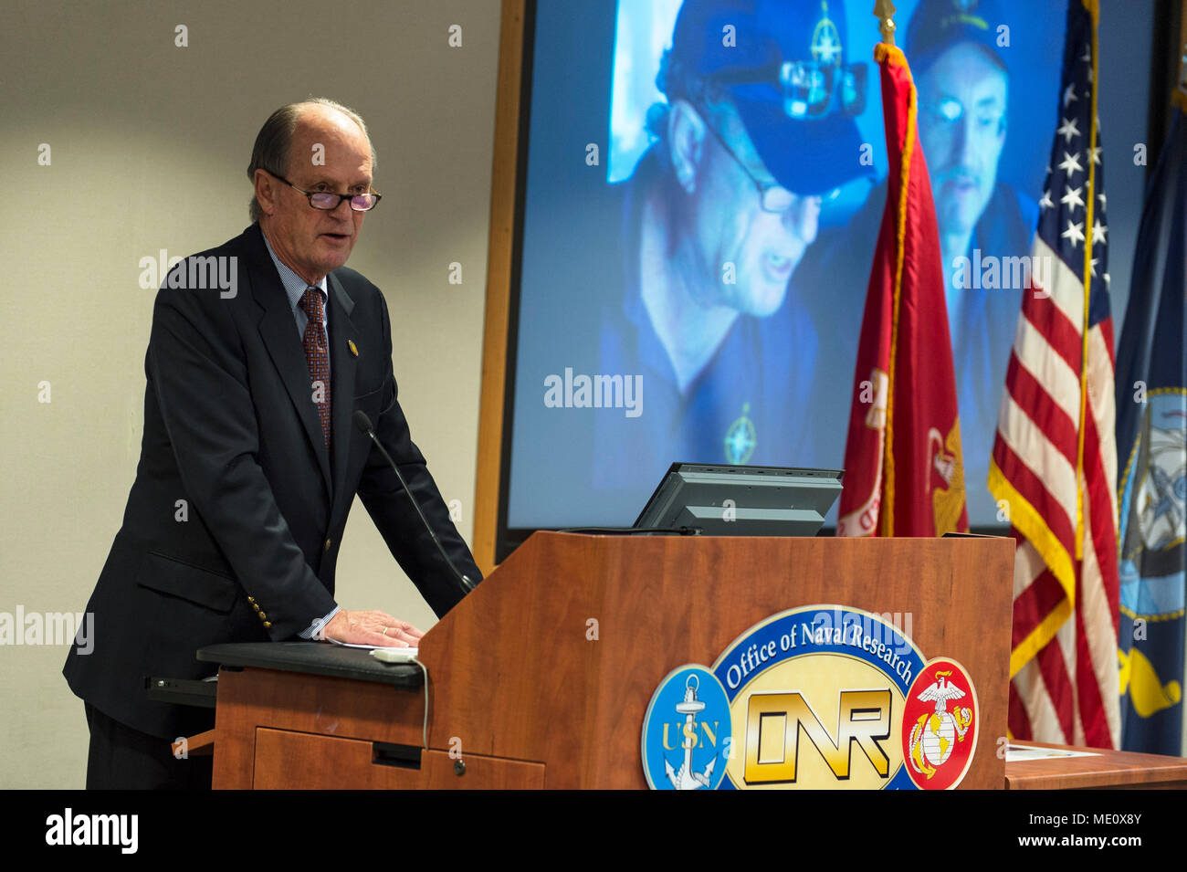 171218NPO203099 ARLINGTON, Va. (Dec. 18, 2017) Dr. Robert Ballard