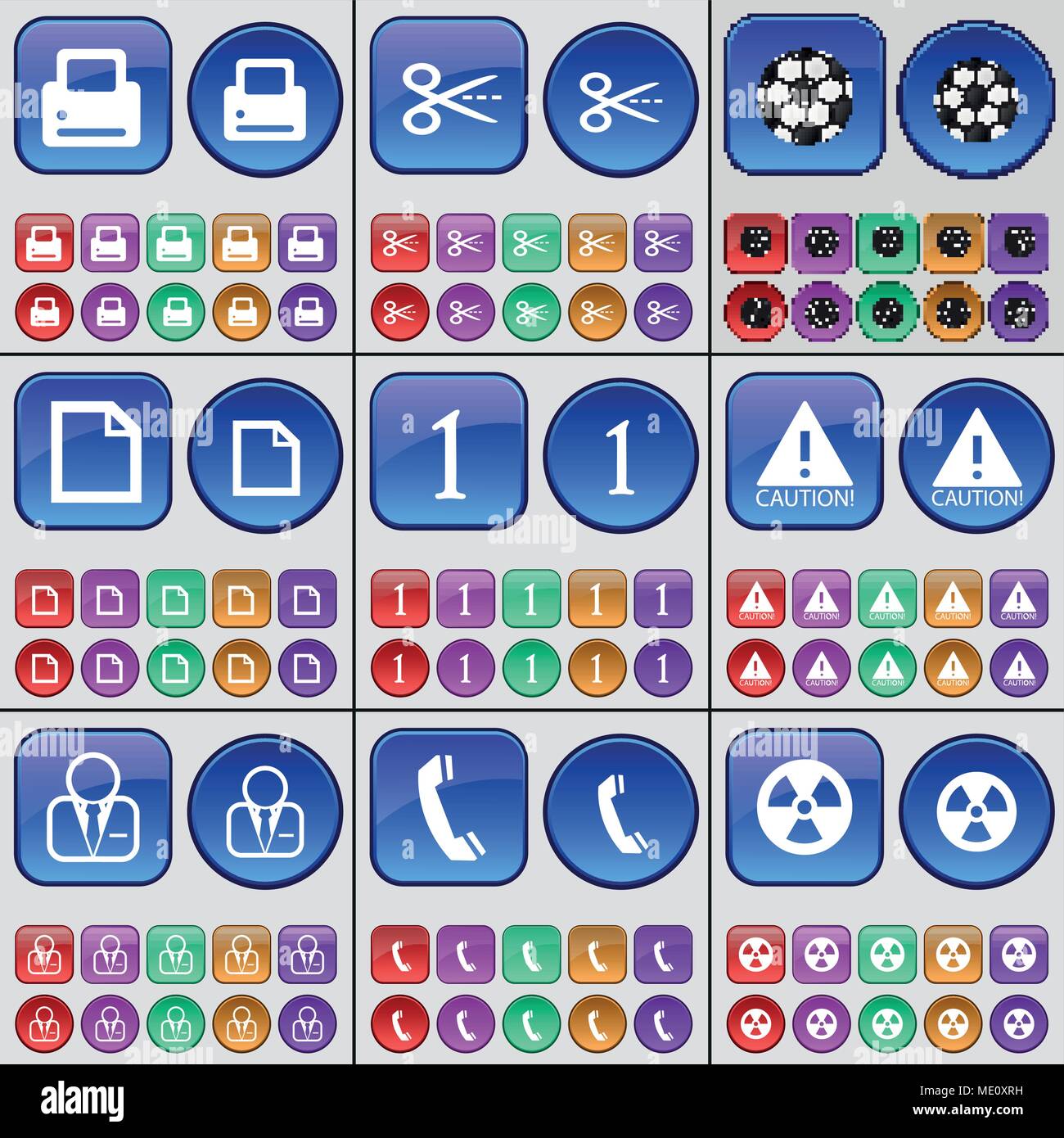 Printer, Scissors, Ball, File, One, Caution, Avatar, Receiver ...