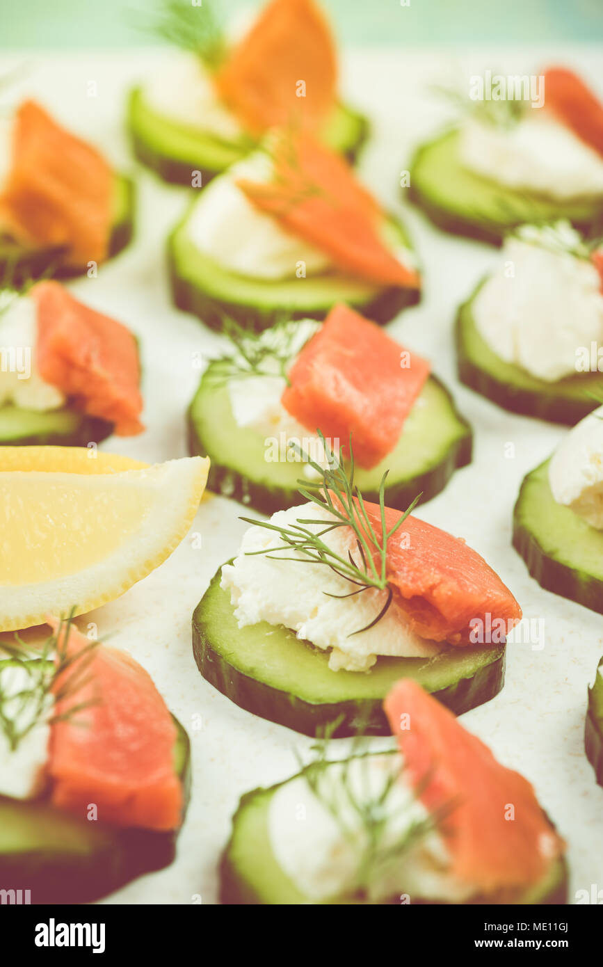 Summer party healthy snack, decorative. Stock Photo