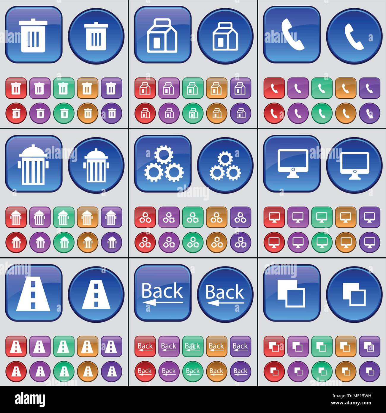 Trash can, Package, Receiver, Trash can, Gear, Monitor, Road, Back