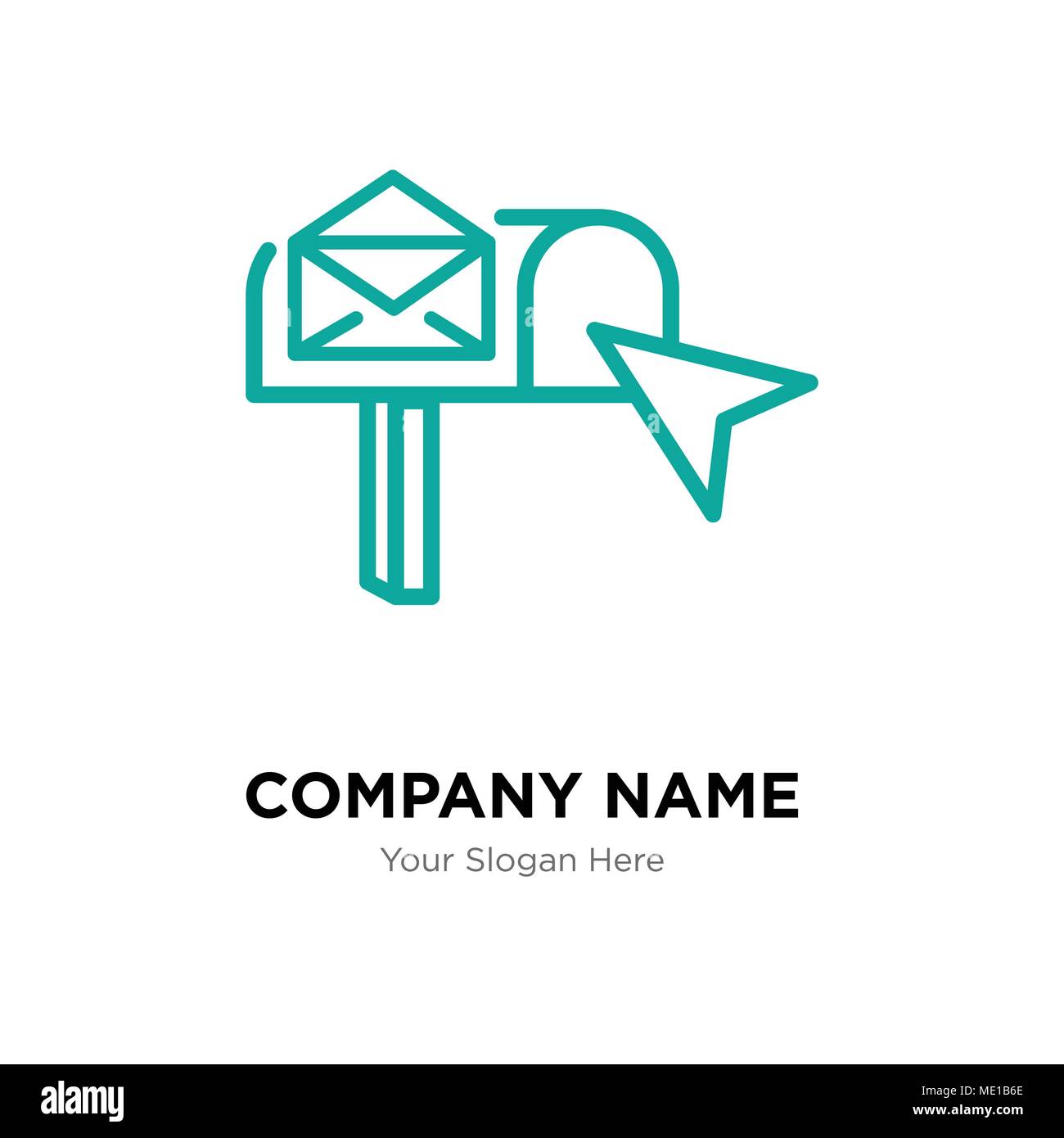 email box company logo design template, Business corporate vector icon Stock Vector