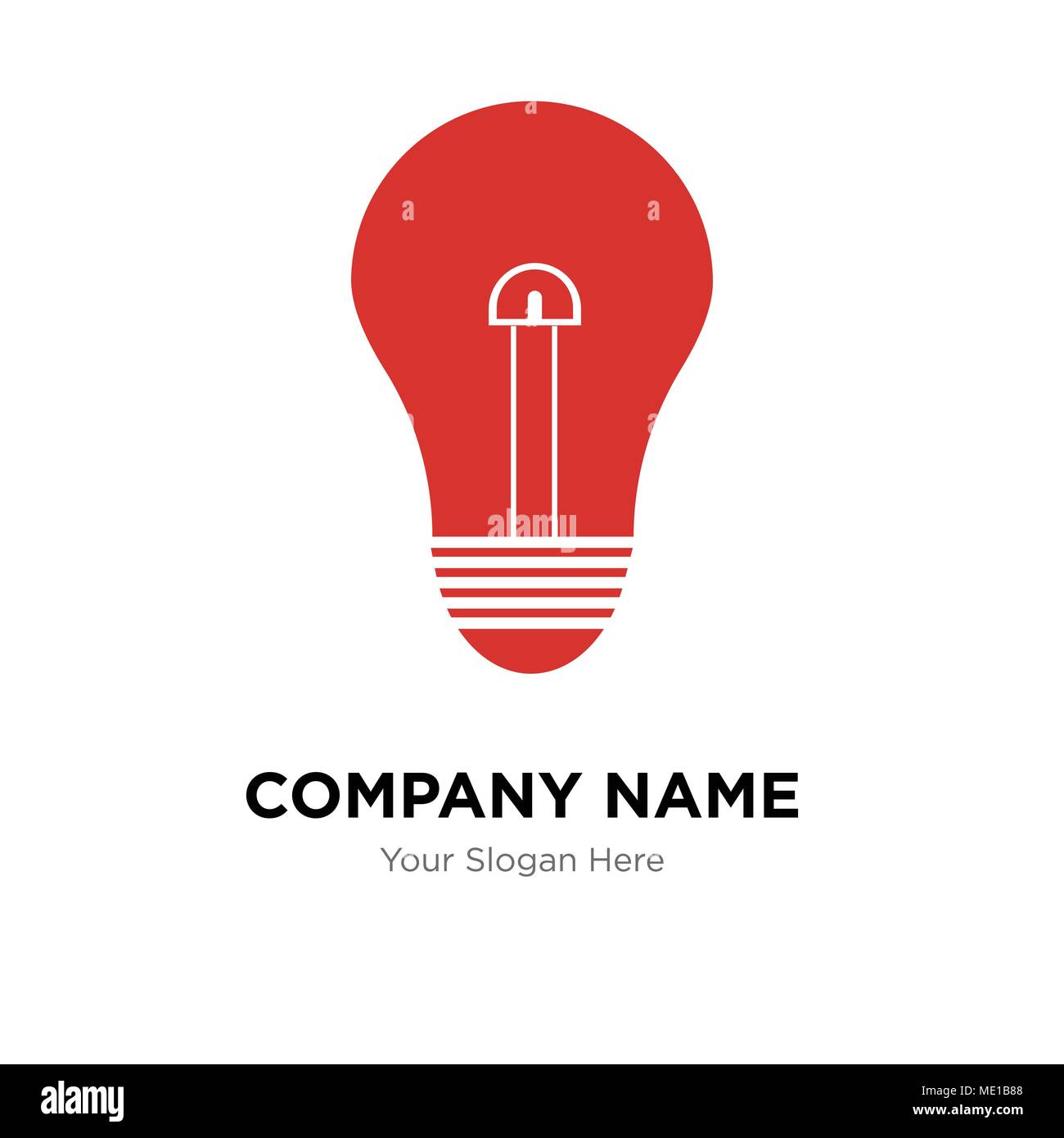 bulb company logo design template, Business corporate vector icon Stock ...