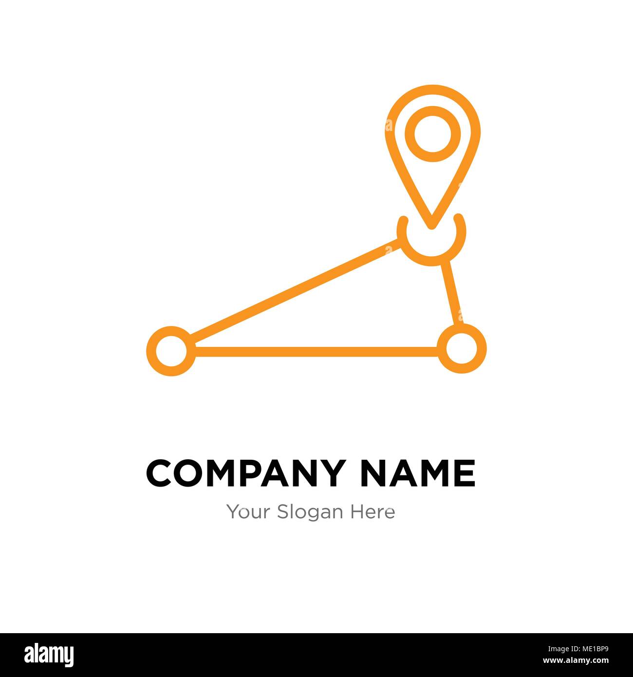 Pin company logo design template, Business corporate vector icon Stock ...
