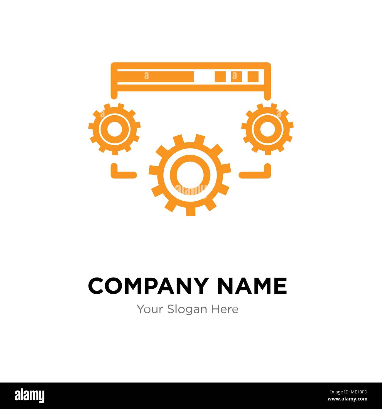 Data settings company logo design template, Business corporate vector icon Stock Vector