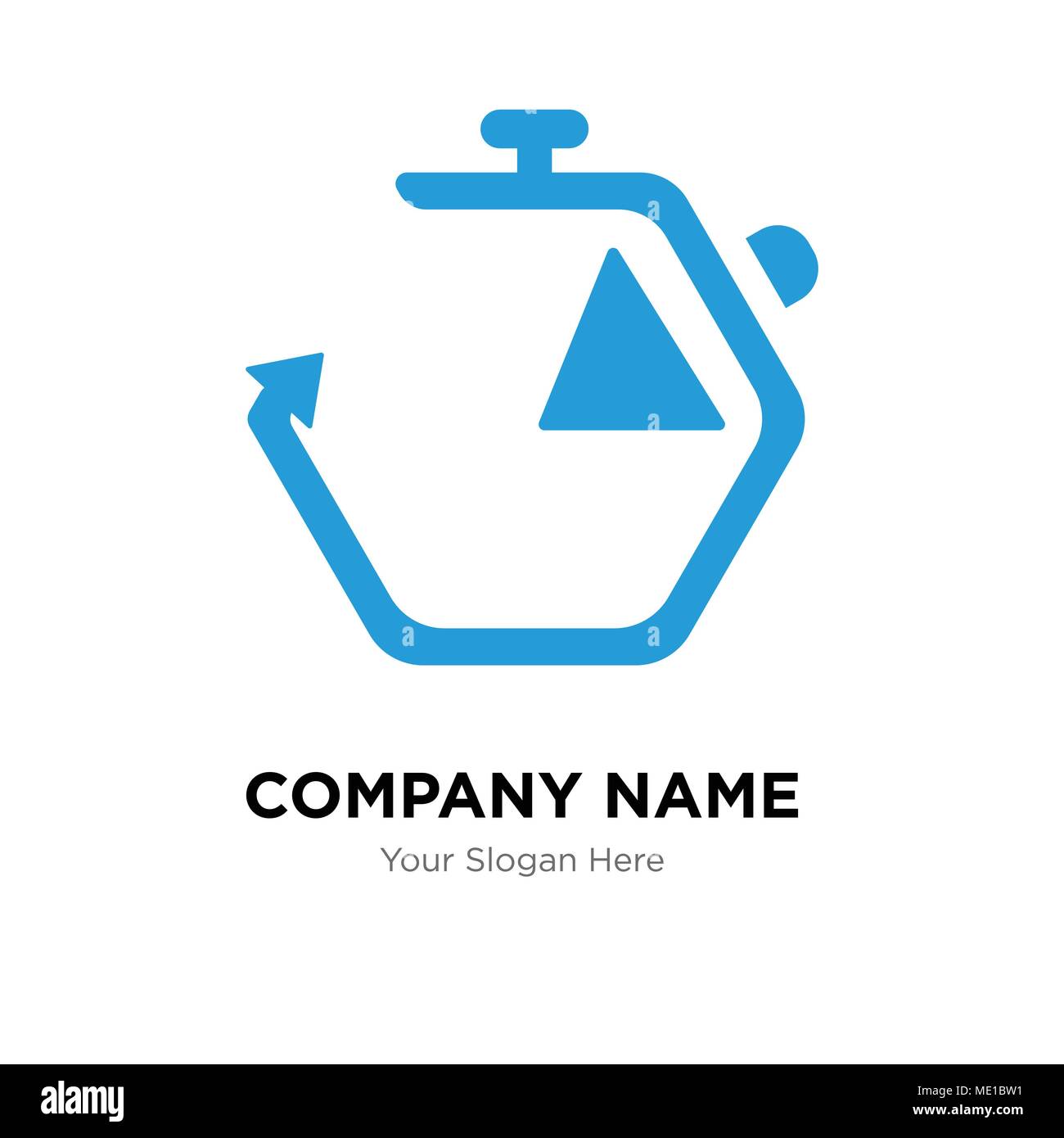 Chronometer company logo design template, Business corporate vector icon Stock Vector