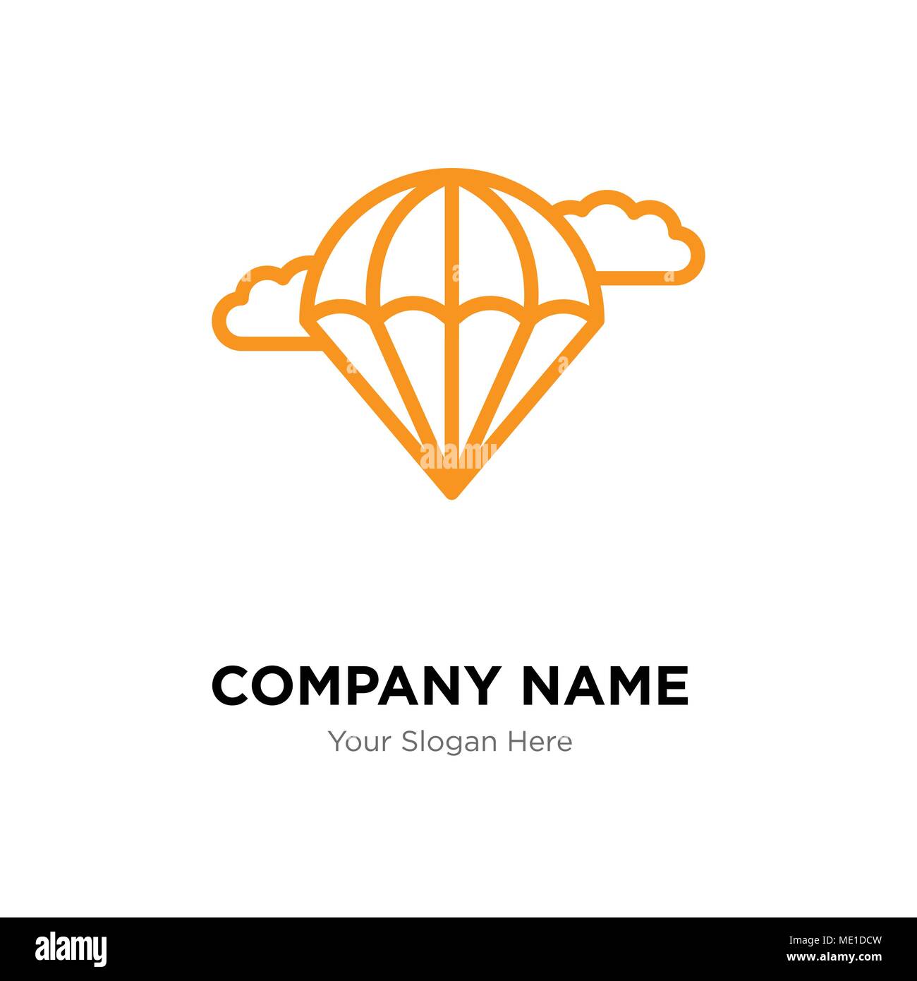 Parachute company logo design template, Business corporate vector icon Stock Vector Image & Art