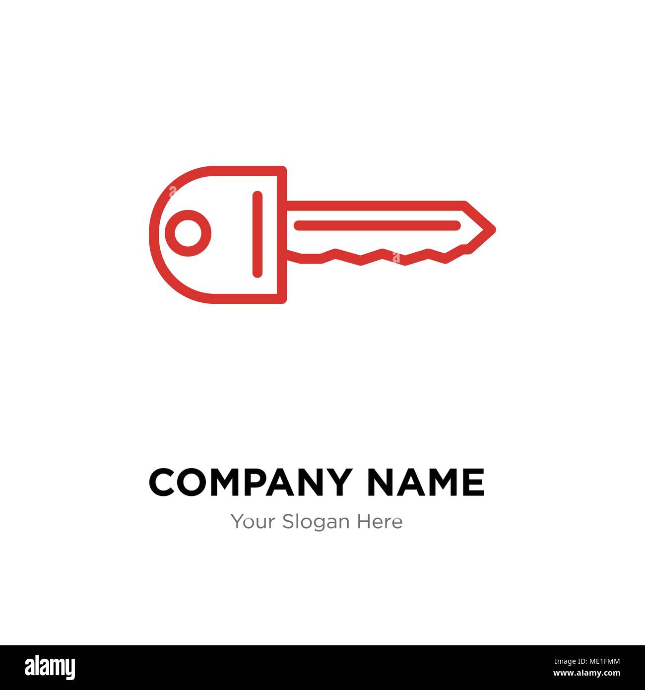 Key company logo design template, Business corporate vector icon Stock Vector