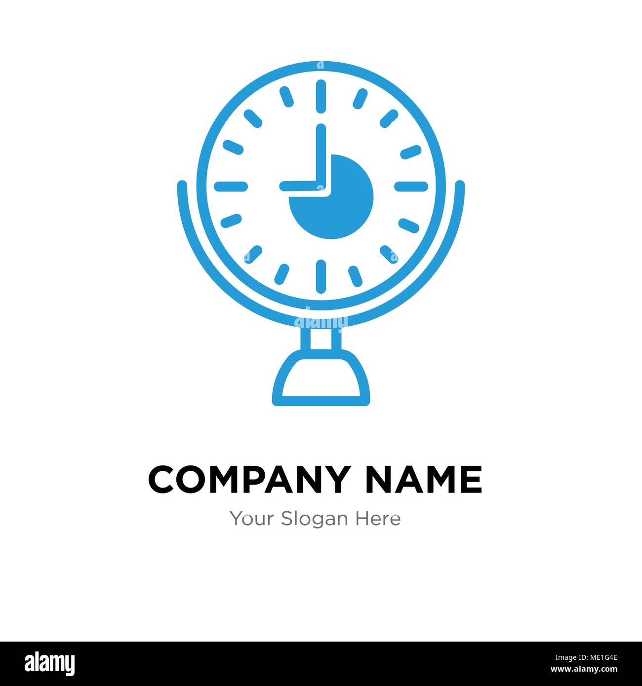 clock company logo design template, Business corporate vector icon