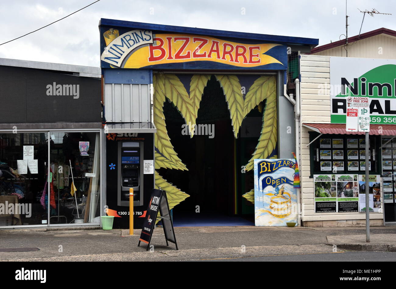 Nimbin, Australia - Dec 26, 2017. Nimbin is a lush hinterland town, hub for  counterculture and alternative social activities, unique town in the North  Stock Photo - Alamy