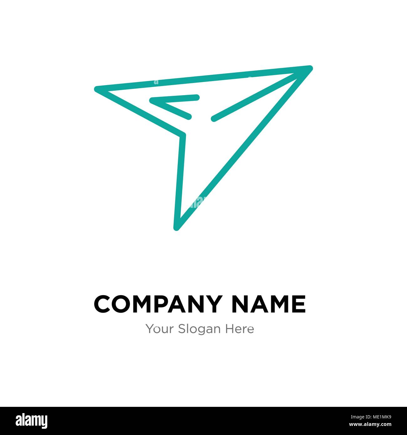 plane company logo design template, Business corporate vector icon Stock Vector