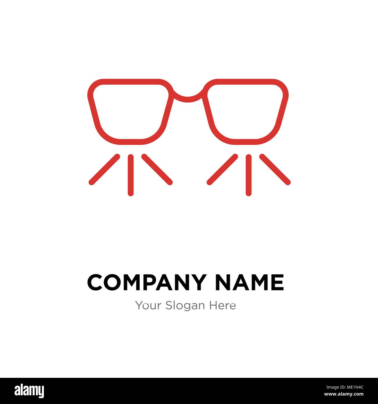 Ar glasses company logo design template, Business corporate vector icon