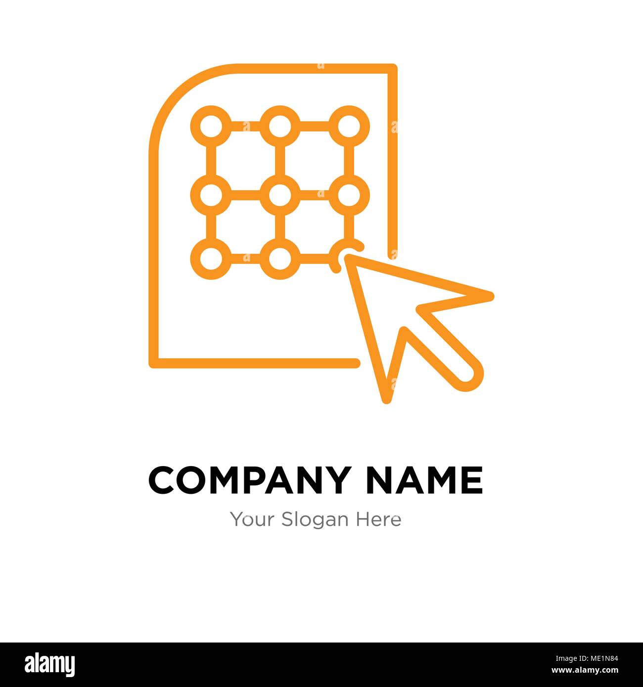 Click company logo design template, Business corporate vector icon Stock Vector