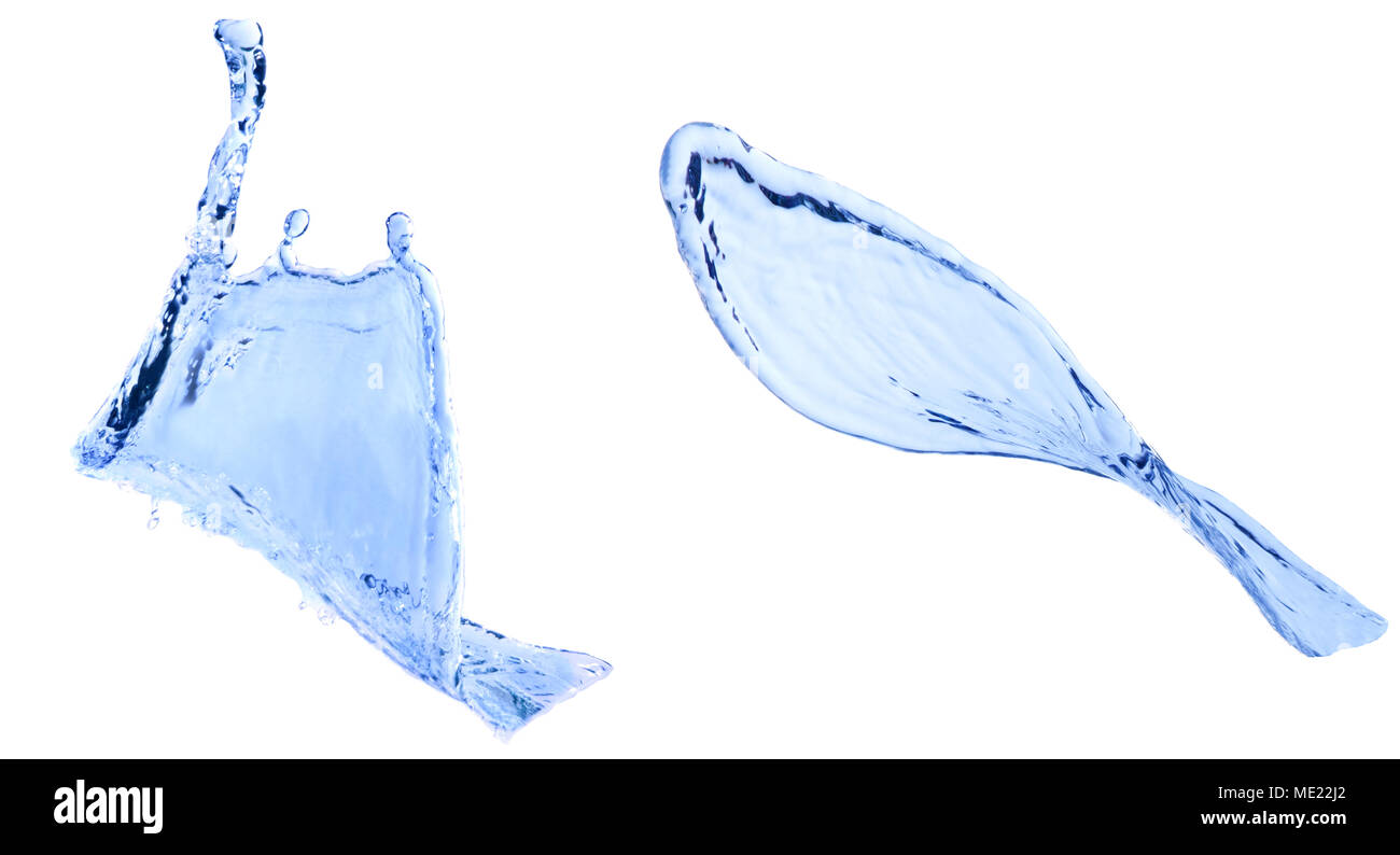 free form of fresh water splashing use for show water movement Stock