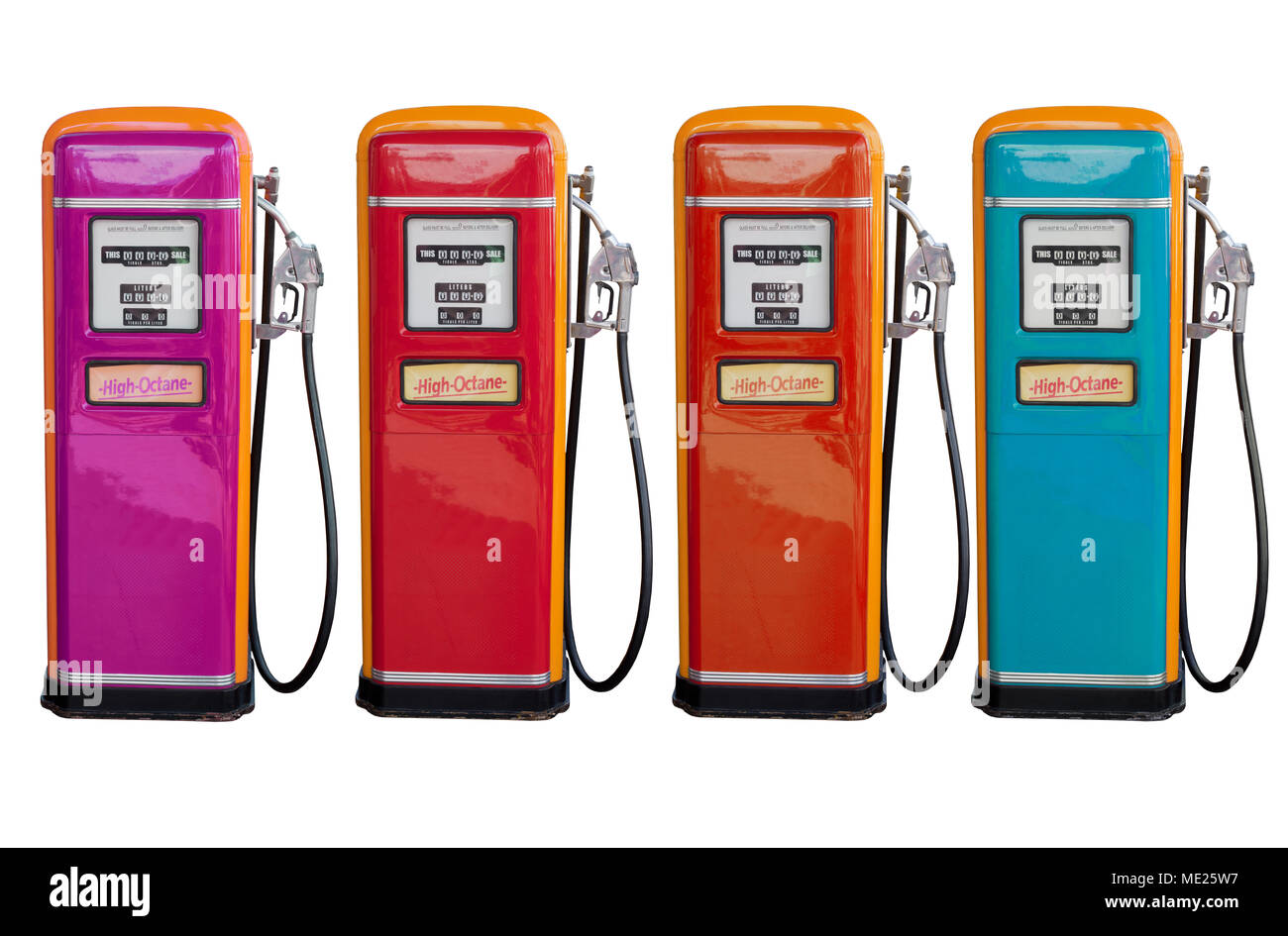 Classic gas station Cut Out Stock Images & Pictures Alamy