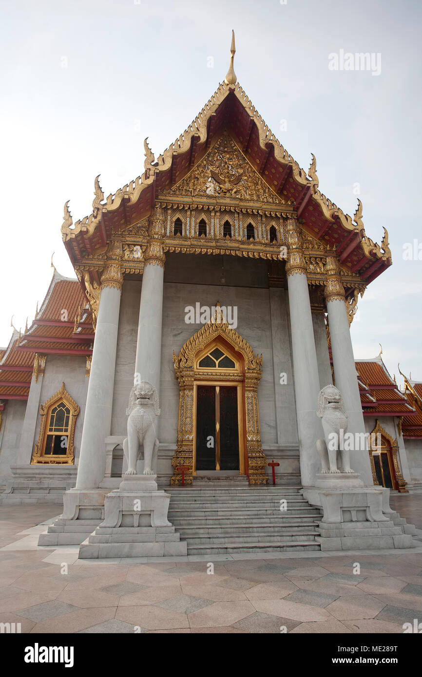 Wat Benchamabophit, the marble temple, Bangkok, Thailand Stock Photo