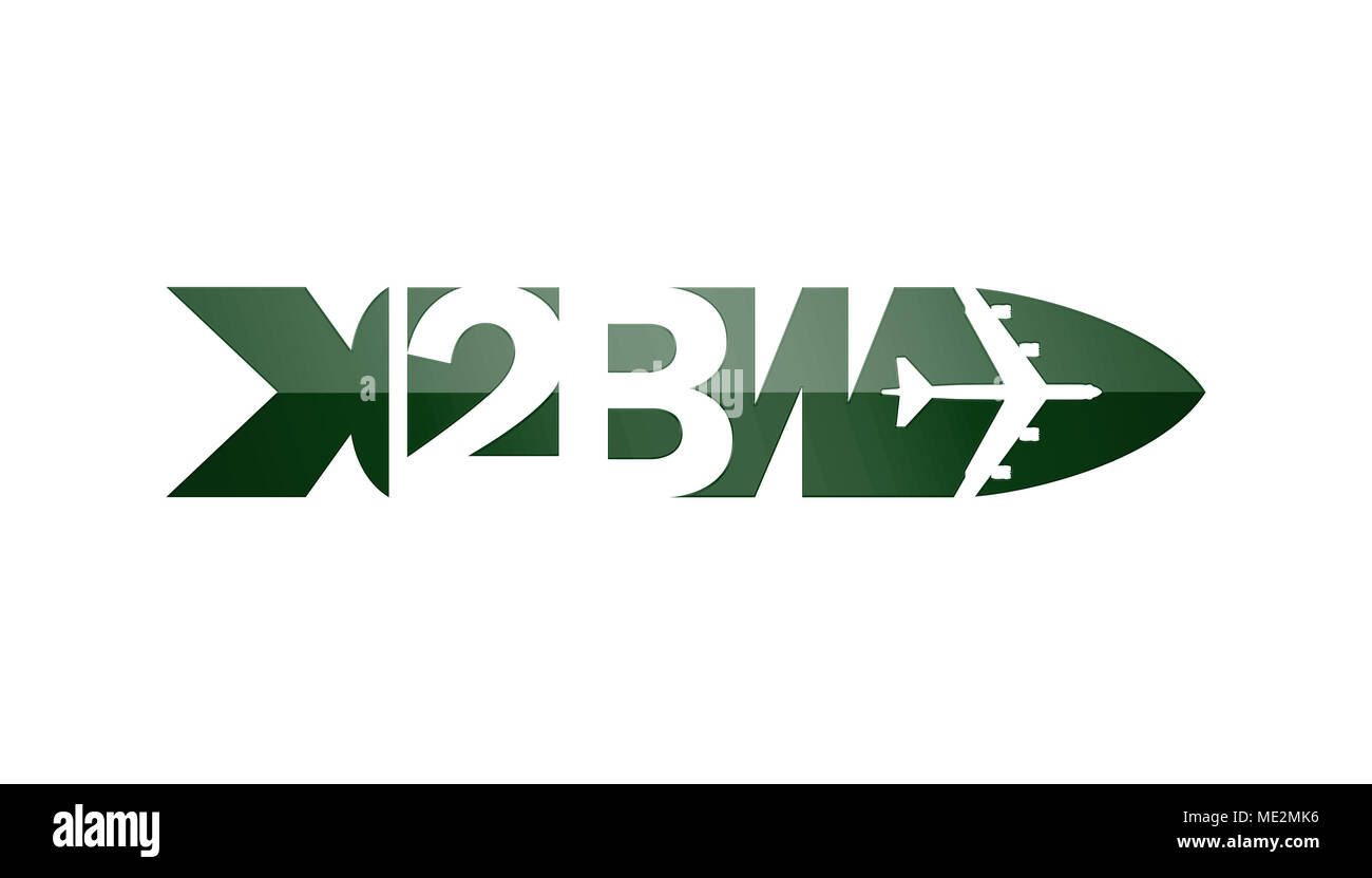 Identity design was created for the 2nd Bomb Wing on Barksdale Air Force Base, La., for multiple social media platforms and video products. The overall design resembles a bomb and features a B-52 Stratofotress, the aircraft assigned to the 2BW. Green was used as it is a primary color on the wing’s patch. (U.S. Air Force graphic by Senior Airman Damon Kasberg) Stock Photo