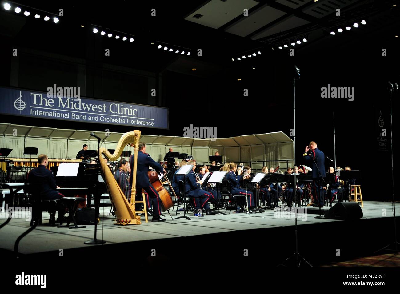 The Coast Guard Band, under the direction of Lt. Cmdr. Adam Williamson