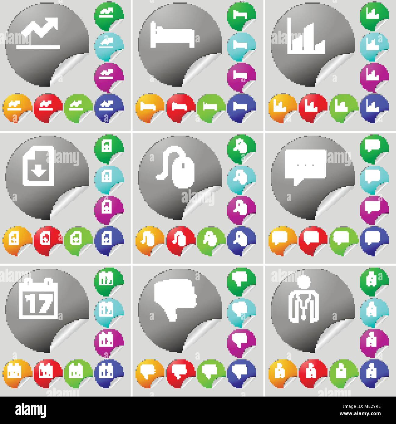 Two button mouse Stock Vector Images - Alamy