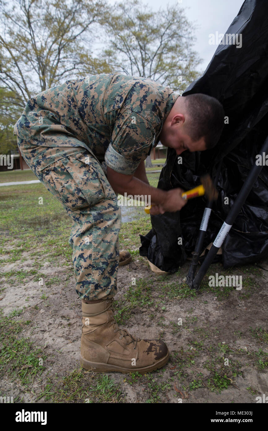 U.S. Marine Corps Cpl. Thomas Curtis with Combat Logistics Regiment 2 ...
